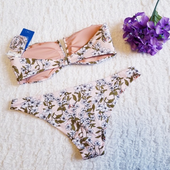 NWT Floral Bikini with Cheeky Bottoms Size 12 H&M - Picture 2 of 6